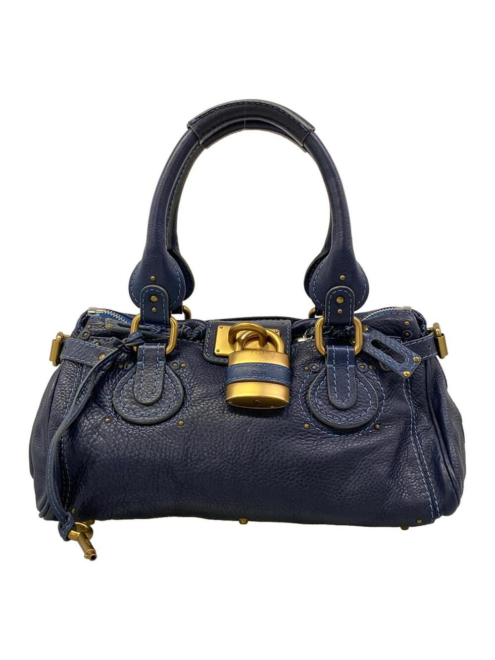 Chloe Paddington Navy Leather Handbag #351586C15B